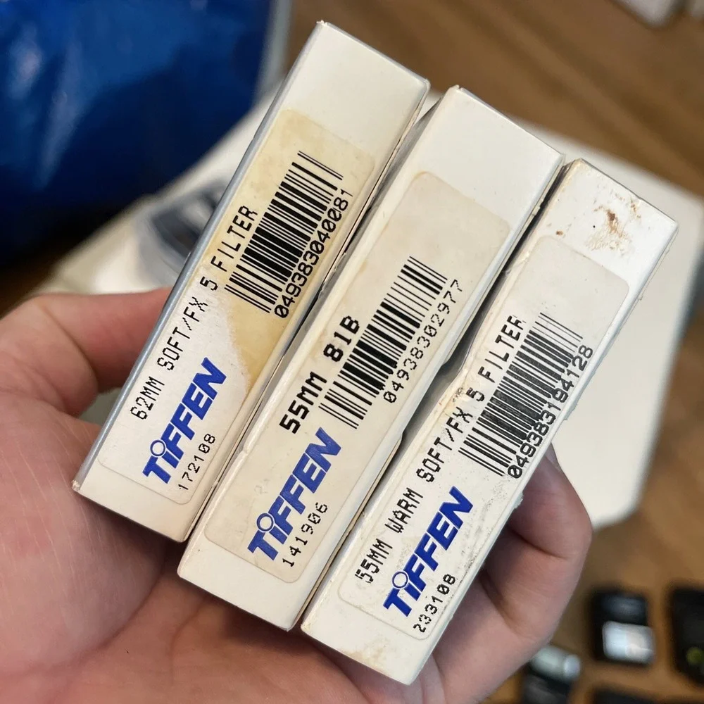 X5 Tiffen Filters 3 Are 55mm , 2 Are 62mm ,‎ Brand New